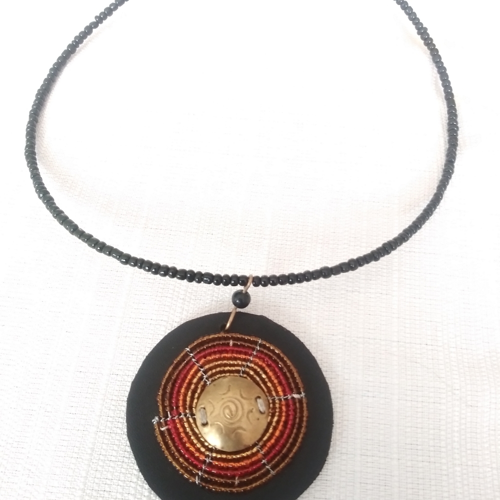 African Handmade Necklace - Picture 2 of 7